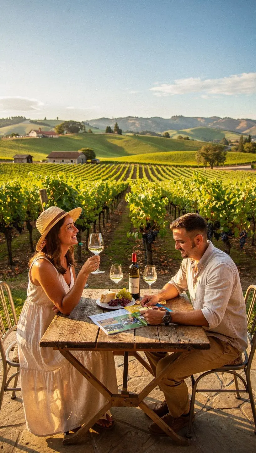 Zbliżenie na notatnik z trasą podróży oraz odręczne notatki podróżnika.